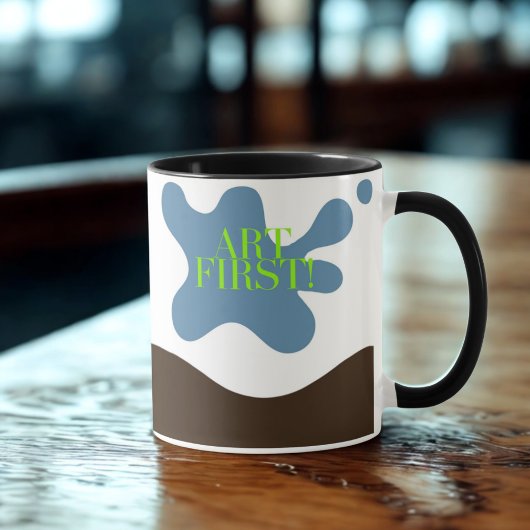Mug Art First ! Boue de projection couleur gras