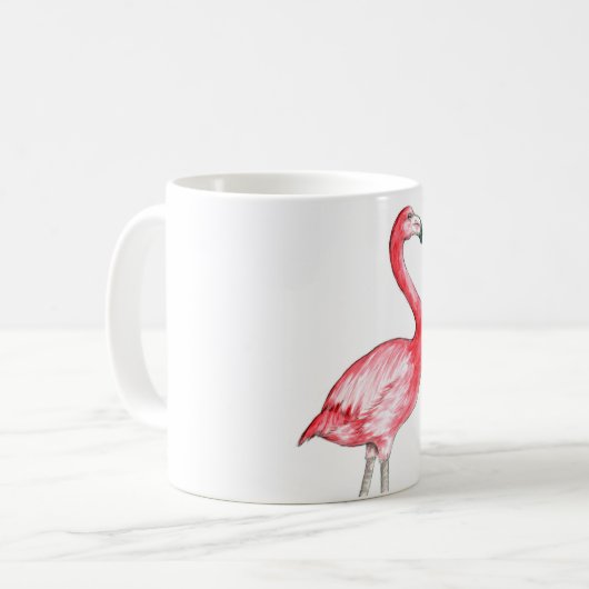 Mug Art Flamant rose (Devant gauche)