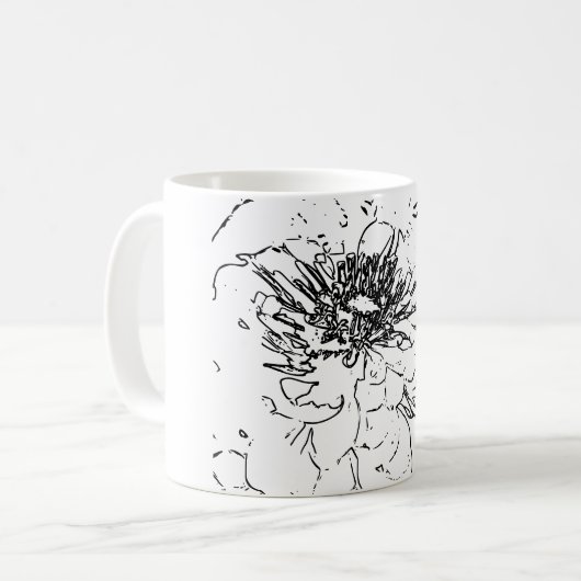 Mug Art Fleur naturelle (Devant gauche)
