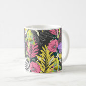 Mug Art Fleur Tropical : Motif original. (Devant droit)
