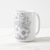 Mug art floral (Devant droit)
