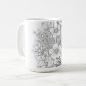 Mug art floral (Devant gauche)