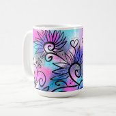Mug Art floral amusant (Devant gauche)