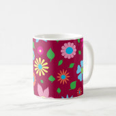 Mug Art floral coloré (Devant droit)