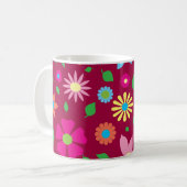 Mug Art floral coloré (Devant gauche)