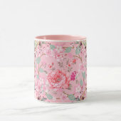 Mug Art Floral, Couronne Florale Rose, Art Rose (Centre)