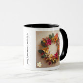 Mug "Art floral de Noël" (Devant droit)