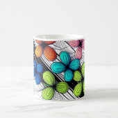Mug Art Floral Doodle Vibrant - Mode coloré (Centre)