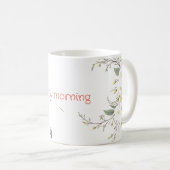 Mug art floral en spirale pastel (Devant droit)