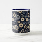 Mug Art Floral Indigo | Conception inspirée de Burne-J (Centre)