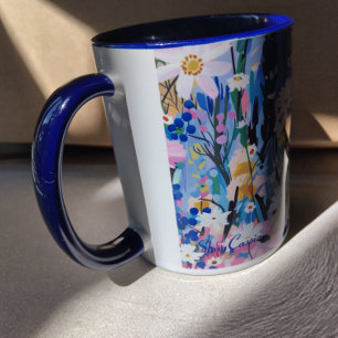 Mug Art Floral Moderne Whimsical
