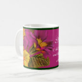 Mug Art floral Primula "Mère tout ce que je suis" tass (Devant gauche)