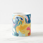 Mug Art fluide abstrait aux couleurs vives (Centre)