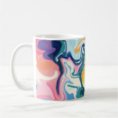 Mug Art fluide abstrait aux couleurs vives (Gauche)