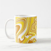 Mug Art fluide abstrait Tourbillon Doré (Gauche)