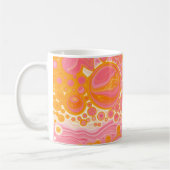 Mug Art fluide rose et orange (Gauche)