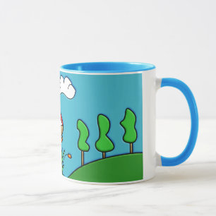 Mug Art fongique fantaisiste de la forêt