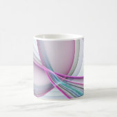 Mug Art fractal abstrait coloré en mouvement (Centre)