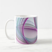 Mug Art fractal abstrait coloré en mouvement (Gauche)