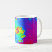 Mug Art Fractal Arc-en-ciel coloré (Devant droit)