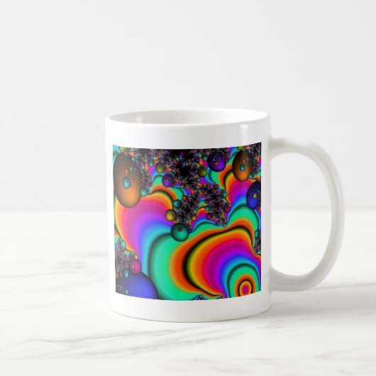 Mug art fractal psychédélique (Droite)