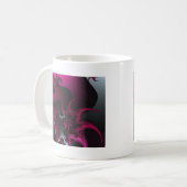 Mug art fractal rose (Devant gauche)