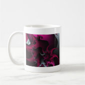 Mug art fractal rose (Gauche)