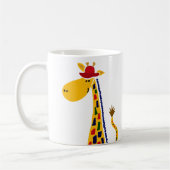 Mug Art génial coloré de girafe (Gauche)
