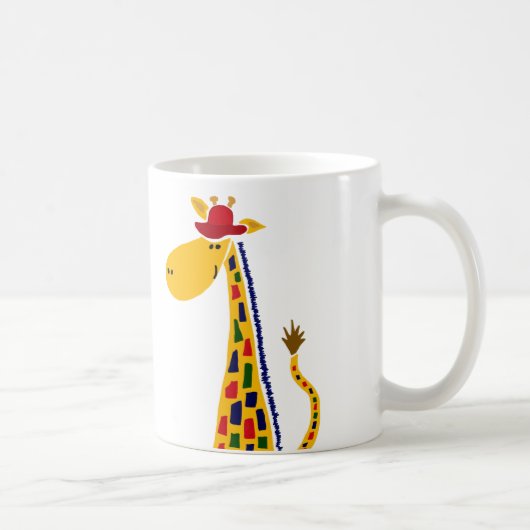 Mug Art génial coloré de girafe (Droite)