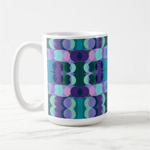 Mug Art géométrique de cercle dans des tons froids