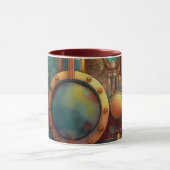 Mug Art géométrique industriel steampunk (Centre)