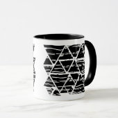Mug Art géométrique moderne Abstrait (Devant droit)