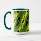 Mug Art géométrique moderne fractal abstrait (Gauche)