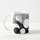 Mug Art géométrique monochrome - Bla minimaliste (Gauche)