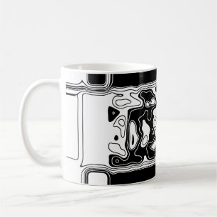 Mug Art Géométrique Noir Et Blanc 1