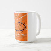 MUG ART GÉOMÉTRIQUE ORANGE (Devant droit)
