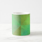 Mug Art géométrique vert motif triangle (Centre)