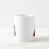 Mug Art gothique Chat noir Antique Livres Crimson Rose (Centre)