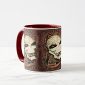Mug Art gothique riant d'imaginaire de crâne (Devant gauche)