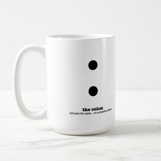 Mug Art grammatical de grammaire de cadeau anglais (Gauche)