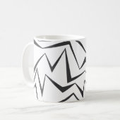 Mug Art graphique abstrait moderne, dynamique, simple (Devant gauche)