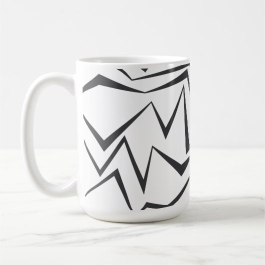 Mug Art graphique abstrait moderne, dynamique, simple (Gauche)