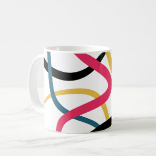 Mug Art graphique moderne coloré, chaotique et audacie