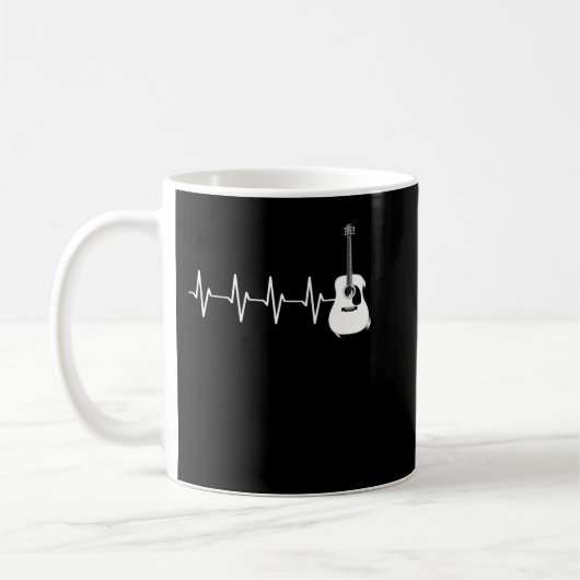 Mug Art guitariste acoustique (Gauche)