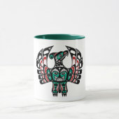 Mug Art Haida Rouge Noir Oiseau du Tonnerre Amérindien (Centre)