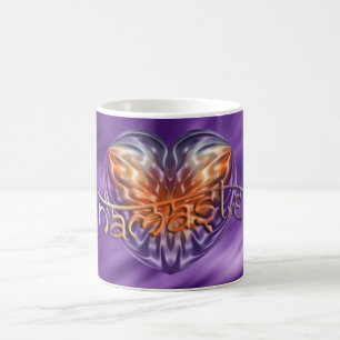 Mug ART Heart NAMASTE vagues de lila