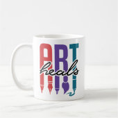 Mug Art Heures Artiste Enseignant d'art Amoureux (Gauche)