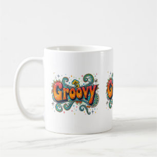 Mug Art Hippie Funky Rétro Psychedelique des Années 70