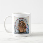 Mug Art "idyllique" d'original de receveur de cheval (Gauche)