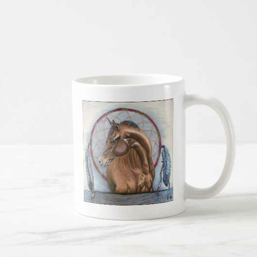 Mug Art "idyllique" d'original de receveur de cheval (Droite)